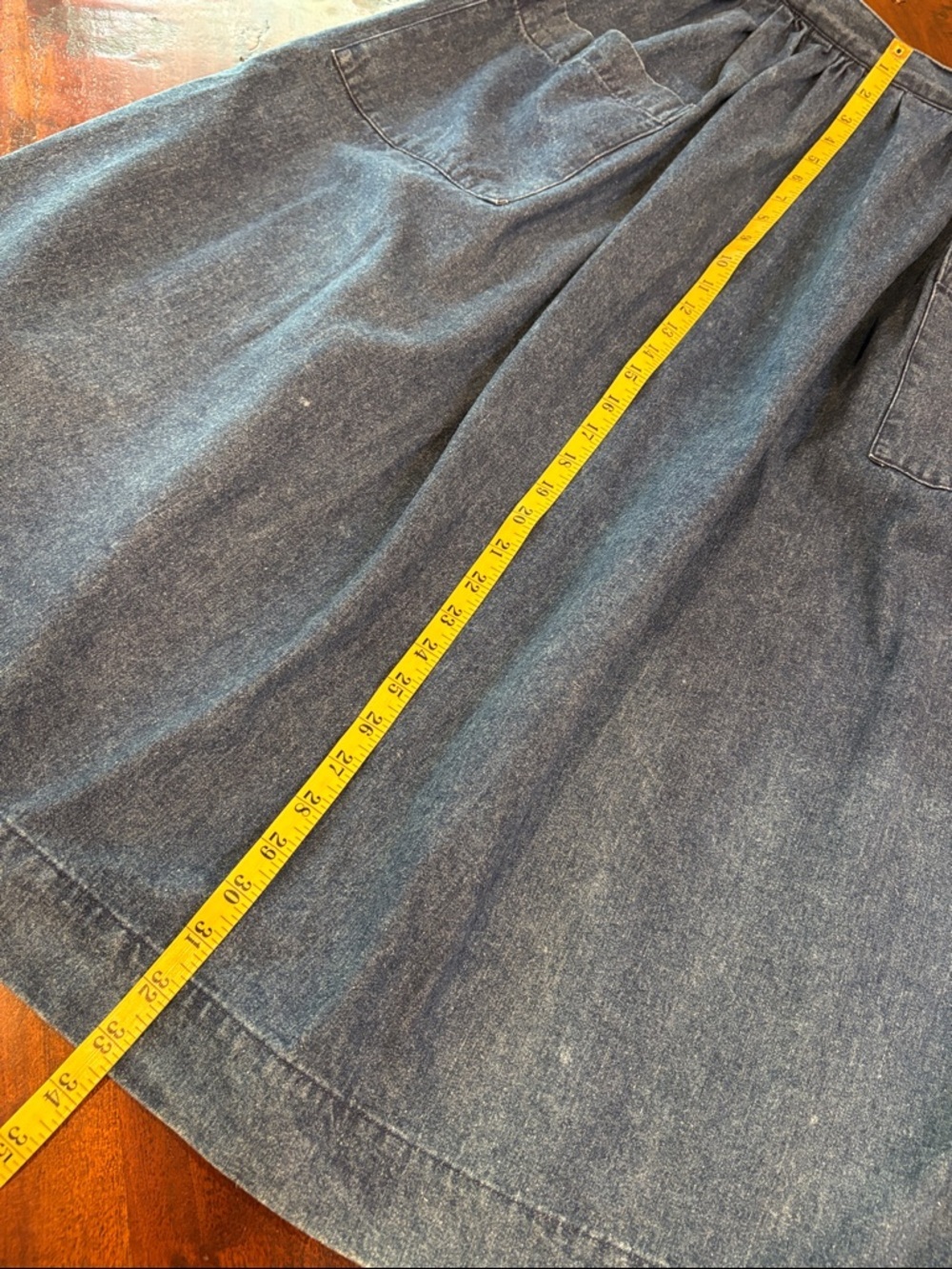 Vintage Bullocks Country Collections Denim Cotton Overall Dress size 8 - Picture 11 of 12